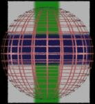 A Wireframed sphere - thinner grid lines